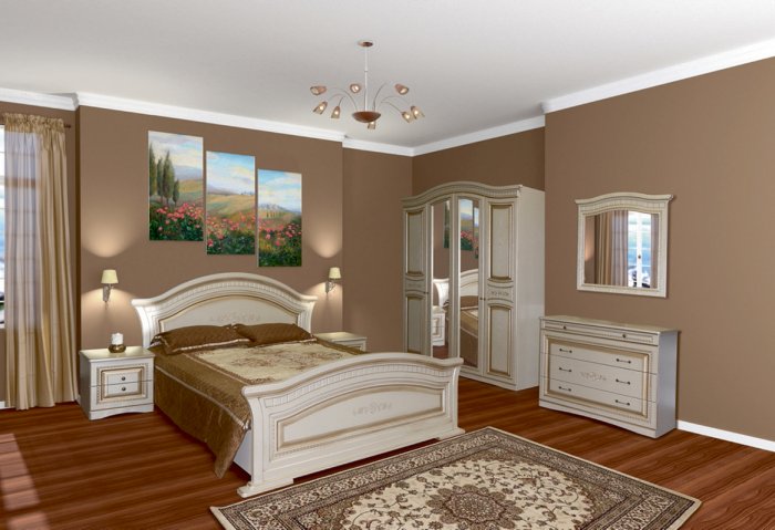 Спальня Світ Меблів НИКОЛЬ Белая