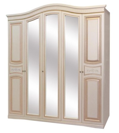 Шкаф 5Д Світ Меблів НИКОЛЬ Белый