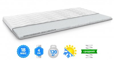 Матрас топпер LATEXFORM / ЛАТЕКСФОРМ