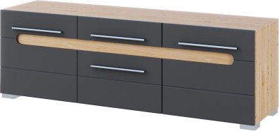 Тумба ТВ Світ Меблів БЬЯНКО Графит