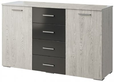 Комод Світ Меблів ЛИЛЕЯ НОВА Артвуд светлый + антрацит Комод Світ Меблів ЛИЛЕЯ НОВА Артвуд светлый + антрацит