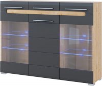 Тумба 3Д Ск Світ Меблів БЬЯНКО Графит