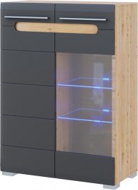 Тумба 2Д Ск Світ Меблів БЬЯНКО Графит 